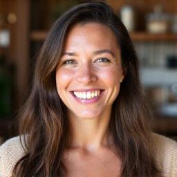 Portrait de Sophie, responsable des relations artisans, accueillante.